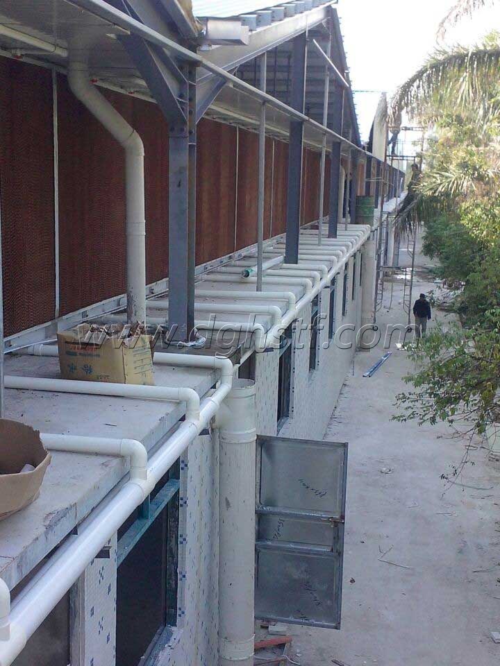 惠州順興家禽1000平方包邊水簾墻工程實例三